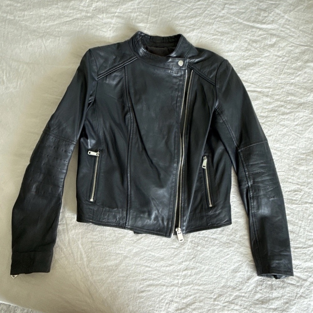Black Leather Women's Jacket